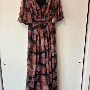 Adrianna Papell Floral Chiffon Dress